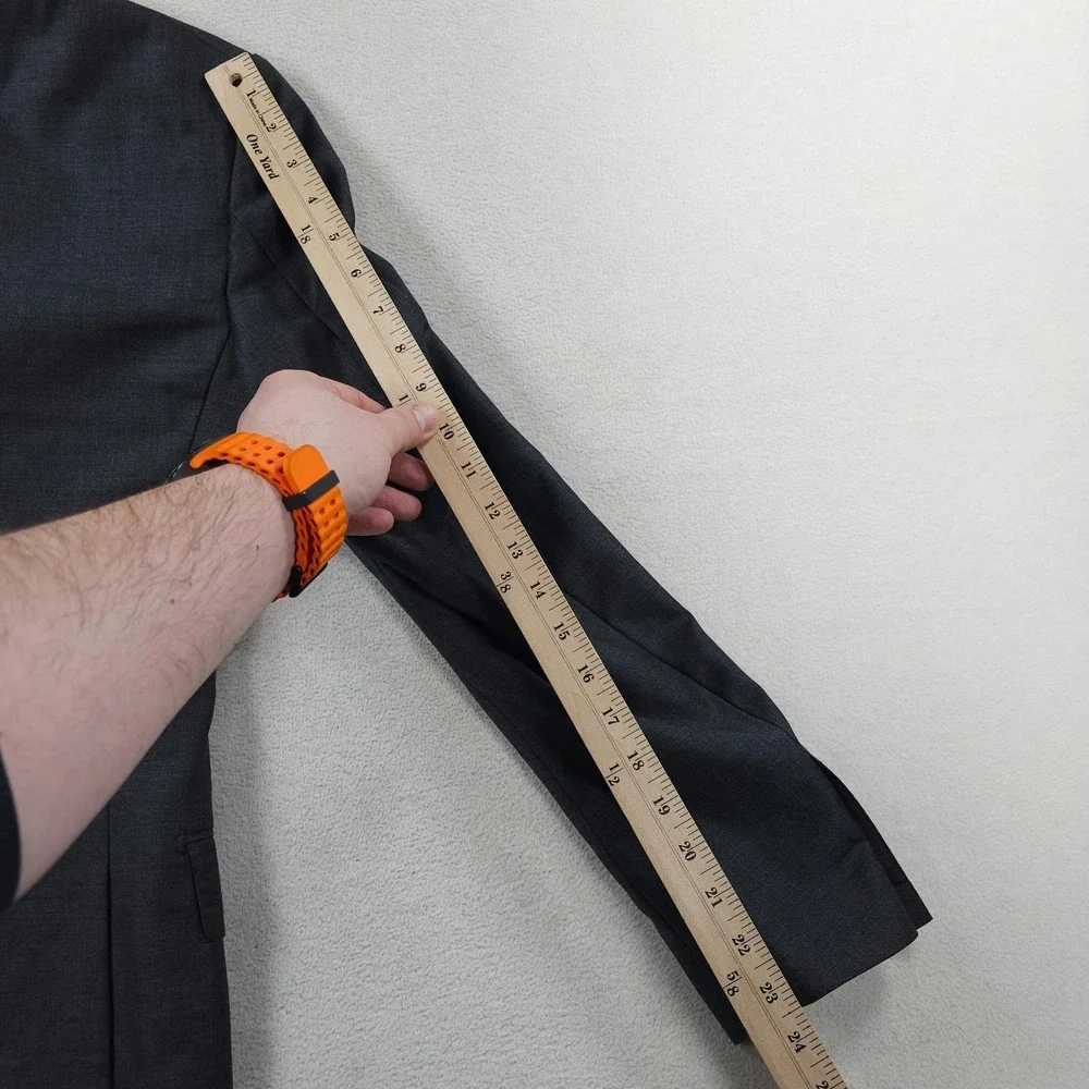 Suitsupply Jacket Mens 34 Gray VITALE BARBERIS CANONICO Napoli Int Blazer Sport - Picture 15 of 16